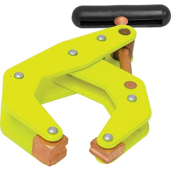 Kant Twist K025TDHVYW Cantilever Clamps; Load Capacity (Lb. - 3 Decimals): 700 ; Clamping Pressure (Lb.): 700 ; Handle Type: T ; Jaw Material: Steel ; Pad Finish: Copper-Plated ; Jaw Finish/Coating: Copper-Plated 