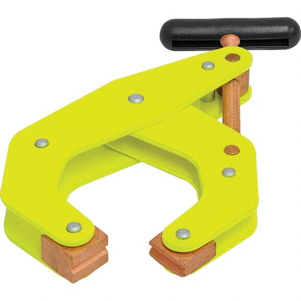Kant Twist K045TDHVYW Cantilever Clamps; Load Capacity (Lb. - 3 Decimals): 1700 ; Clamping Pressure (Lb.): 1700 ; Handle Type: T ; Jaw Material: Steel ; Pad Finish: Copper-Plated ; Jaw Finish/Coating: Copper-Plated 