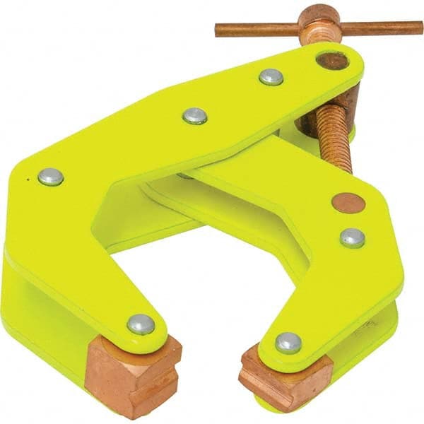 Kant Twist K025TDHVY Cantilever Clamps; Load Capacity (Lb. - 3 Decimals): 700 ; Clamping Pressure (Lb.): 700 ; Handle Type: T ; Jaw Material: Steel ; Pad Finish: Copper-Plated ; Jaw Finish/Coating: Copper-Plated 