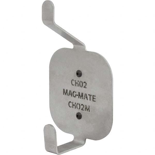 Mag-Mate CH02M Storage Hook: Magnetic Mount, 2-35/64" Projection, Stainless Steel 