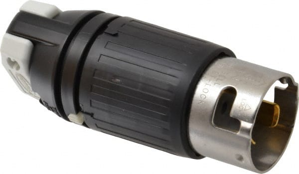 Hubbell Wiring Device-Kellems CS8265C Locking Inlet: Plug, Industrial, Non-NEMA, 250V, Black & White 