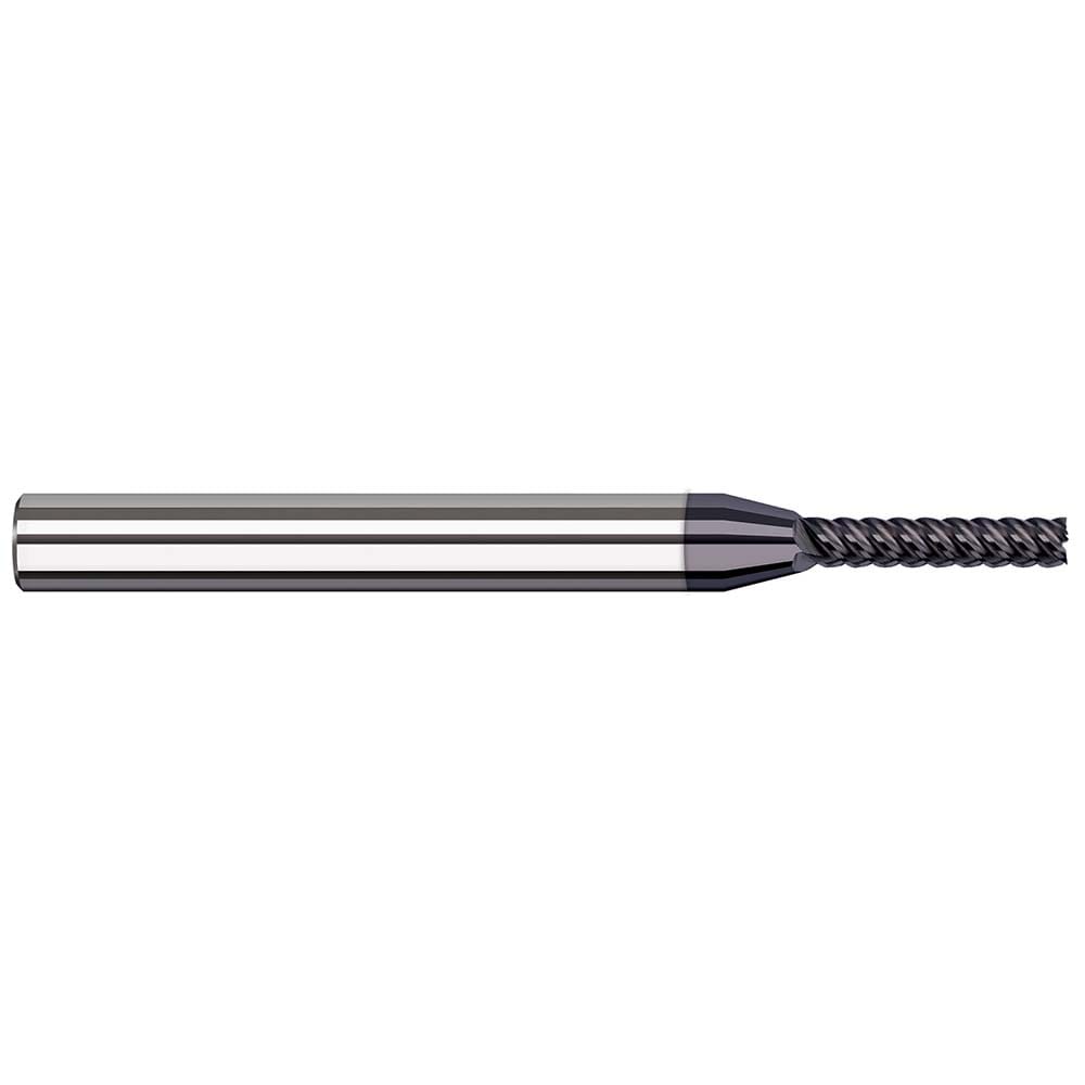 Harvey Tool 62625-C6 Square End Mill: 0.025 Dia, 1/8 LOC, 1/8 Shank Dia, 2-1/2 OAL, 4 Flutes, Solid Carbide Image