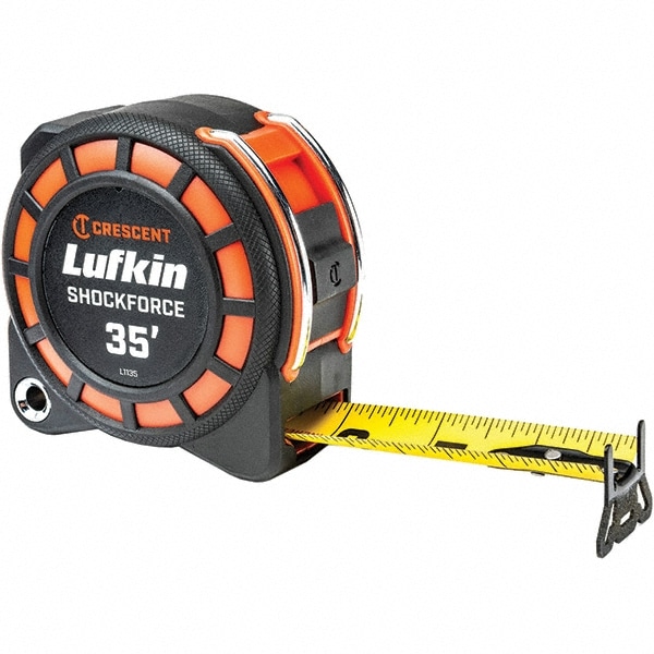 Lufkin L1135-02 Tape Measure: 35 Long, 1-3/16" Width, Black & Yellow Blade Image