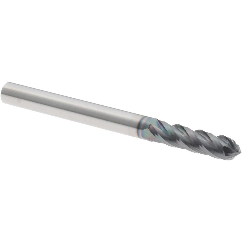Harvey Tool Drill Mill: 1/8" Dia, 1/2" LOC, 4 Flute, 90 deg Point, Solid Carbide - 1-1/2" OAL, 1/8" Shank, AlTiN Finish | Part #881108-C6