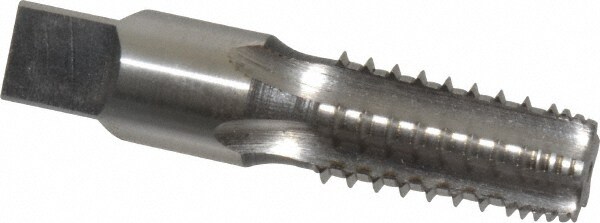 1/4-18 NPT, 5 Flutes, Bright Finish, High Speed Steel, Interrupted Thread Pipe Tap
