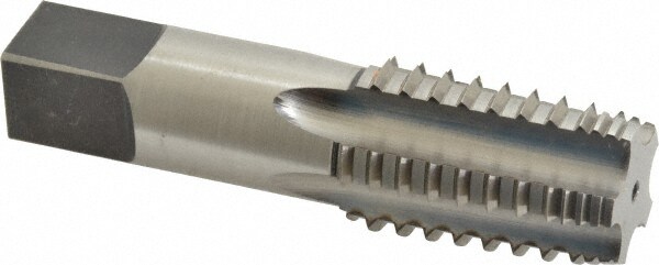 1/2-14 NPT, 5 Flutes, Bright Finish, High Speed Steel, Interrupted Thread Pipe Tap