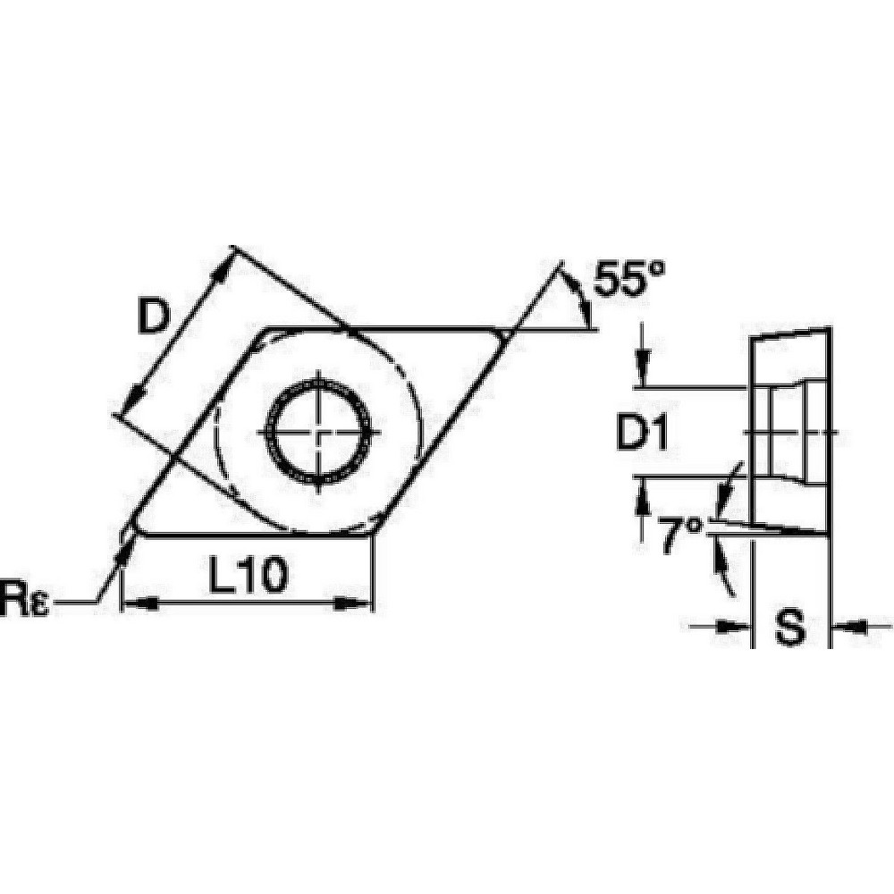 Widia Turning Insert DCGT3252AL3, Carbide MSC Industrial Supply Co.