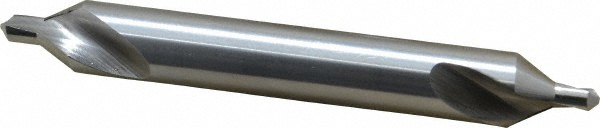 Combo Drill & Countersink: #6, 1/2" Body Dia, 118°, High Speed Steel