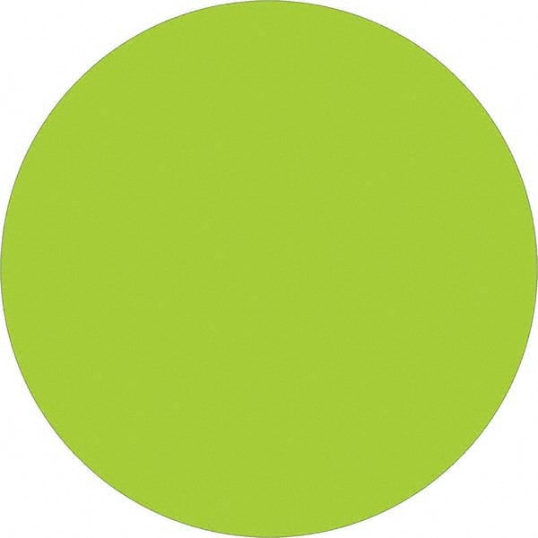 Label Maker Label: Fluorescent Green, Paper, 3/4" OAL, 3/4" OAW