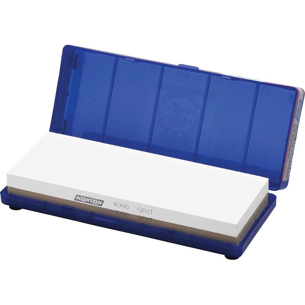 Sharpening Stone: 1'' Thick, Rectangle, Synthetic - Fine Grade, Gray