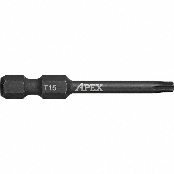 Apex 1/4" Drive T15 Torx Screwdriver Bit 06685226 MSC Industrial