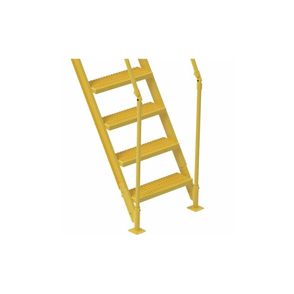 Vestil - 6-Step Steel Crossover Bridge Platform: 500 lb Capacity, 23-1/ ...