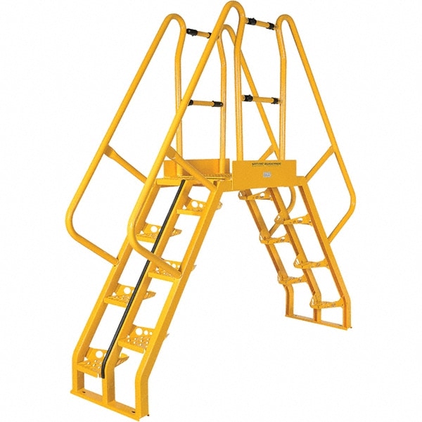 Vestil - 7-Step Steel Crossover Bridge: 350 lb Capacity, 20-1/16 ...