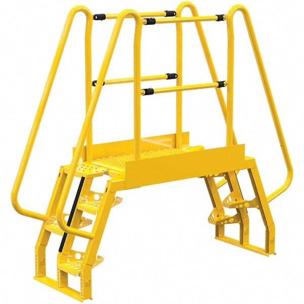 Vestil - 4-step Steel Crossover Bridge Platform: 350 Lb Capacity, 20-1  