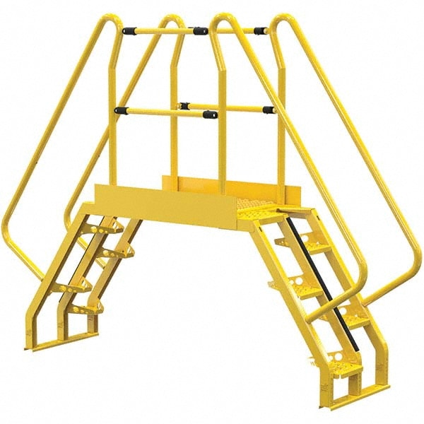 Vestil - 7-Step Steel Crossover Bridge: 350 lb Capacity, 20-1/16 ...