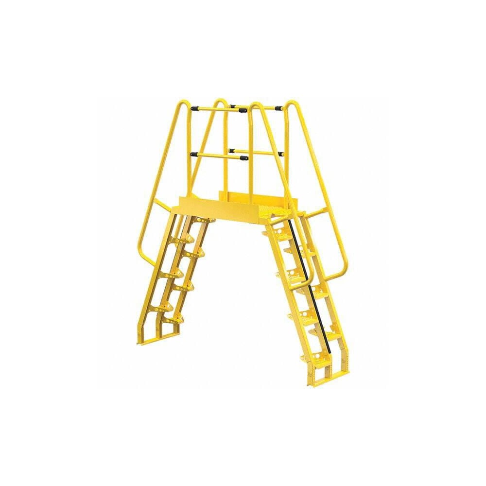 Vestil - 7-Step Steel Crossover Bridge: 350 lb Capacity, 20-1/16 ...