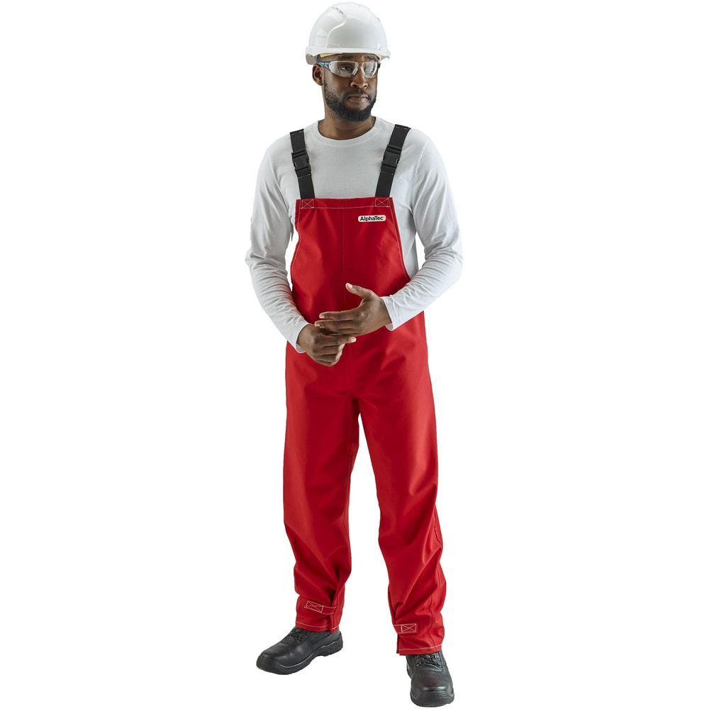Rain & Chemical Wear; Garment Style: Overalls ; Protection Type: Chemical ; Size: X-Large ; Color: Red ; Material: Polyester ; Garment Type: Chemical-Resistant