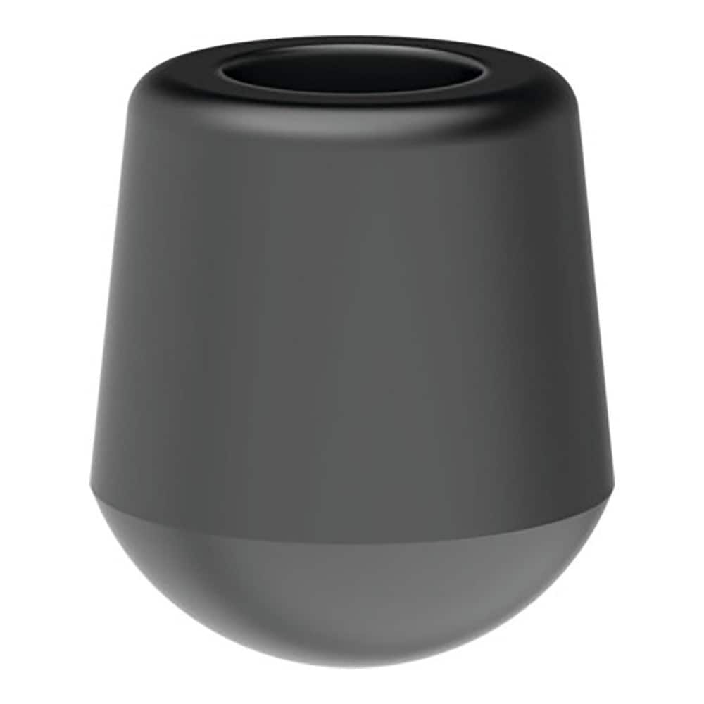 0.437" Max Diam, 8-32 Thread, Neoprene, Slip On, Round End, Clamp Spindle Assembly Replacement Cap