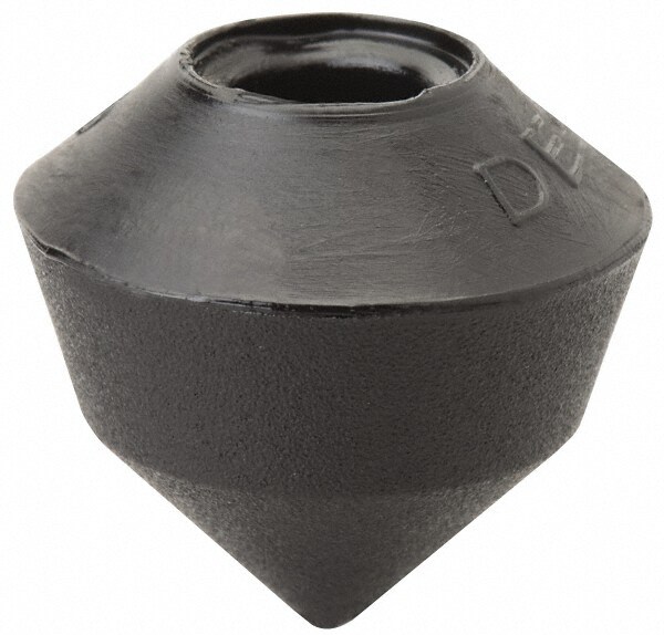 0.8071" Max Diam, 1/4-2 Thread, Polyurethane, Screw On, Cone Tip, Clamp Spindle Assembly Replacement Cap