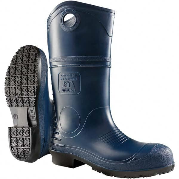 Dunlop Protective Footwear 89086.7 Work Boot: Size 7, 14" High, Polyvinylchloride, Steel Toe 