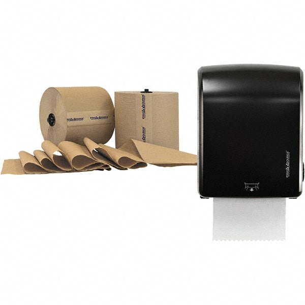 Paper Towel & Dispenser Set with 3 Cases of (6) Rolls per Case of 1-Ply Natural Paper Towels