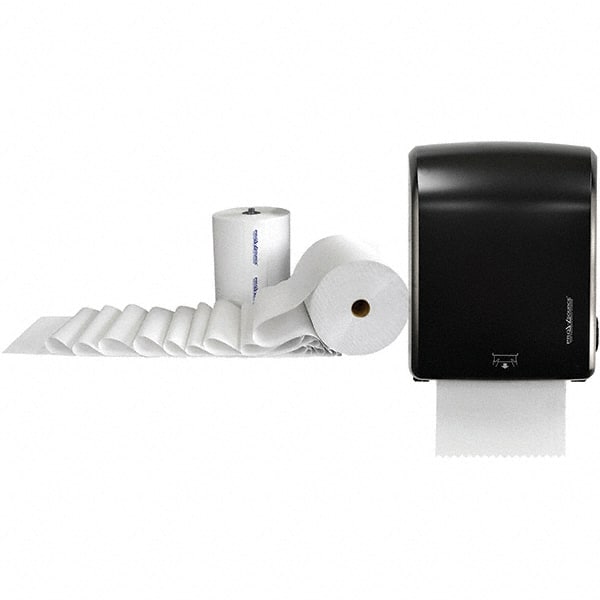 Paper Towel & Dispenser Set with 3 Cases of (6) Rolls per Case of 1-Ply White Paper Towels