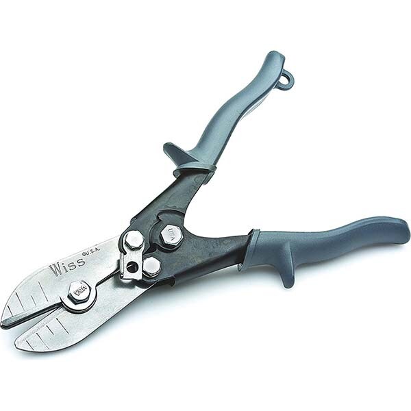 Seamers & Crimpers For HVAC; Tool Type: Hand Crimper ; Overall Length (Inch): 9-3/4 ; Features: Compound Action Jaw; Handle Latch ; Handle Style: Cushion ; Jaw Depth: 1-1/4 (Inch)