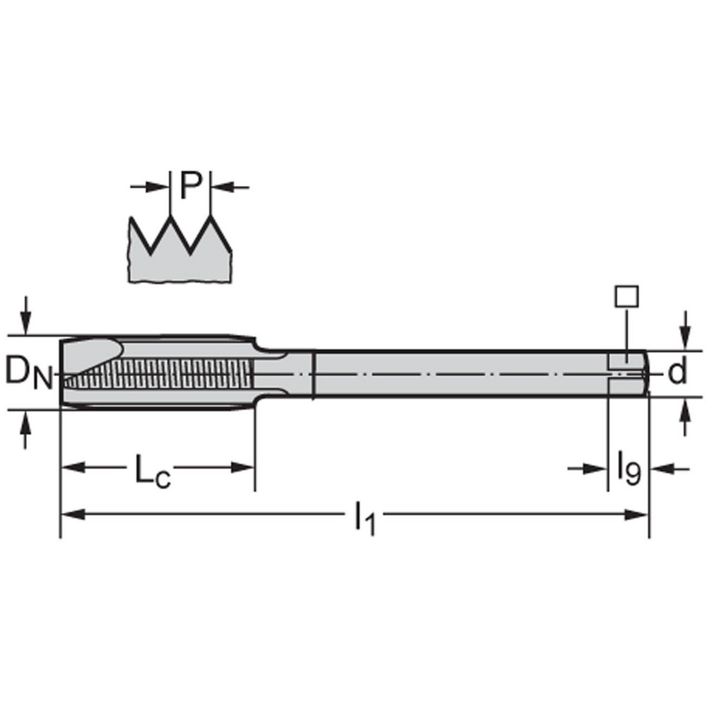 WalterPrototyp Spiral Point Tap MF12x1.25 Metric Fine, 4 Flutes