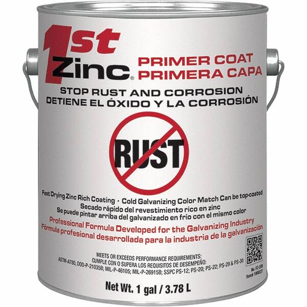 Weld-Aid 1008227 Primers; Type: Zinc Coating; Color: Gray; Color Family: Gray; Color: Gray; Container Size: 1.0 gal (US); Quick-Drying: Yes; Application: Parts; Assemblies; Container Size (Gal.): 1.00; Container Size (fl. oz.): 128; Net Fill (oz.): 1 Gal.; Overall Dry Tim 