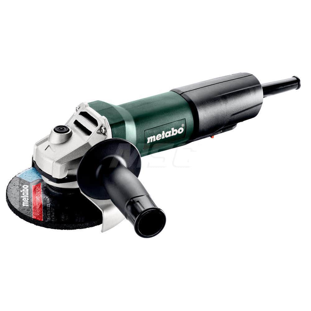Metabo 603610420 Corded Angle Grinder: 4-1/2 to 5" Wheel Dia, 11,500 RPM, 5/8-11 Spindle 