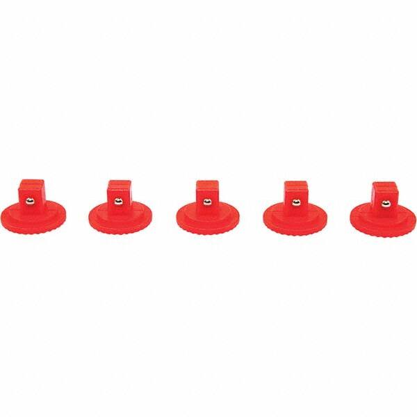 Socket Holders & Trays; Type: Socket Stud ; Drive Size: 1/4 ; Color: Red ; Depth (Inch): 4