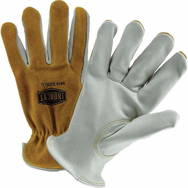 Welding Gloves: Size X-Large, Uncoated, Work & Driver Application