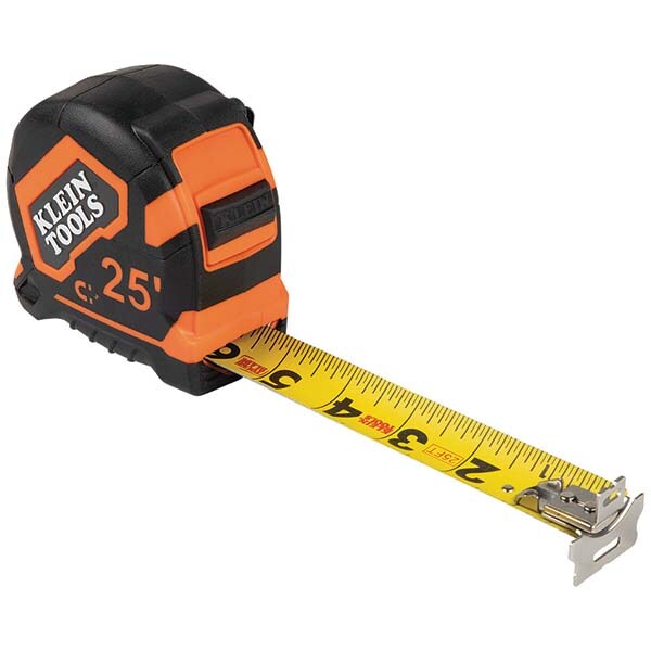 Klein Tools Tape Measures Length Feet 25 000 Width Inch 1 7 8 Msc Industrial Supply