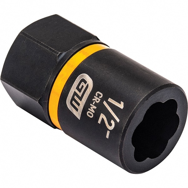 Bolt Extractor Socket: Size -1/2", 3/8" Drive for -1/2" Screw