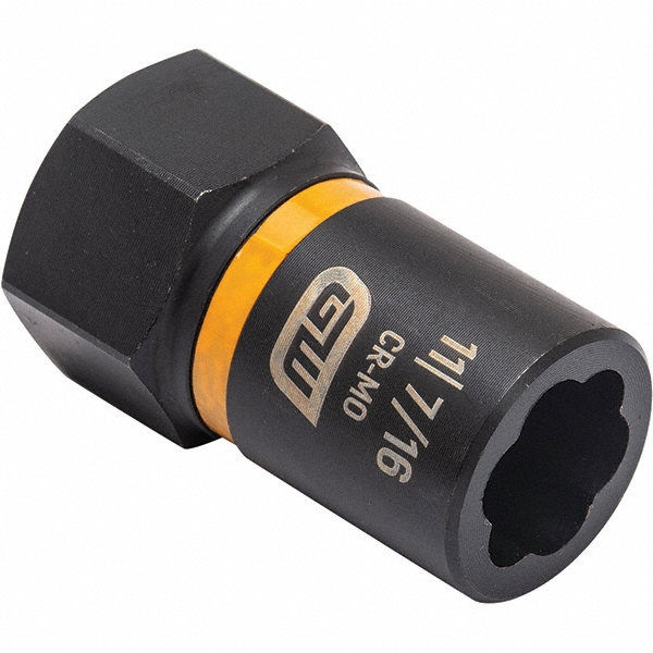 Bolt Extractor Socket: 11 mm, for 11 mm & 7/16 in Screws, 1/4" Drive