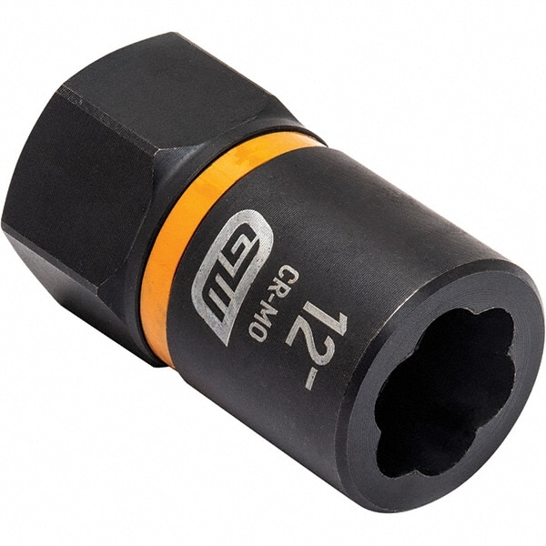 Bolt Extractor Socket: Size -12 mm, 8 mm Drive for -12 mm Screw