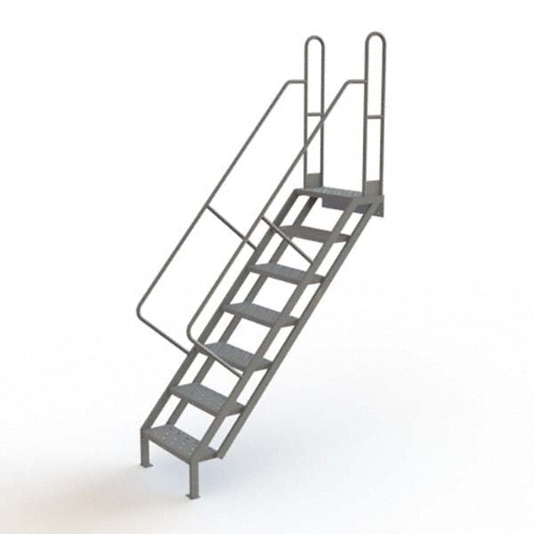 Tri-arc - Steel Wall Mounted Ladder: 7 Steps 