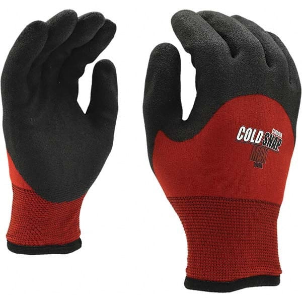 General Purpose Work Gloves: X-Large, Polyvinylchloride Coated, Brushed Acrylic Inner & Nylon Outer
