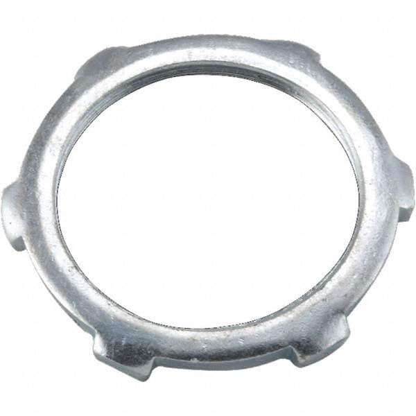 Conduit Locknut: For Rigid & Intermediate (IMC), Steel, 1/2" Trade Size