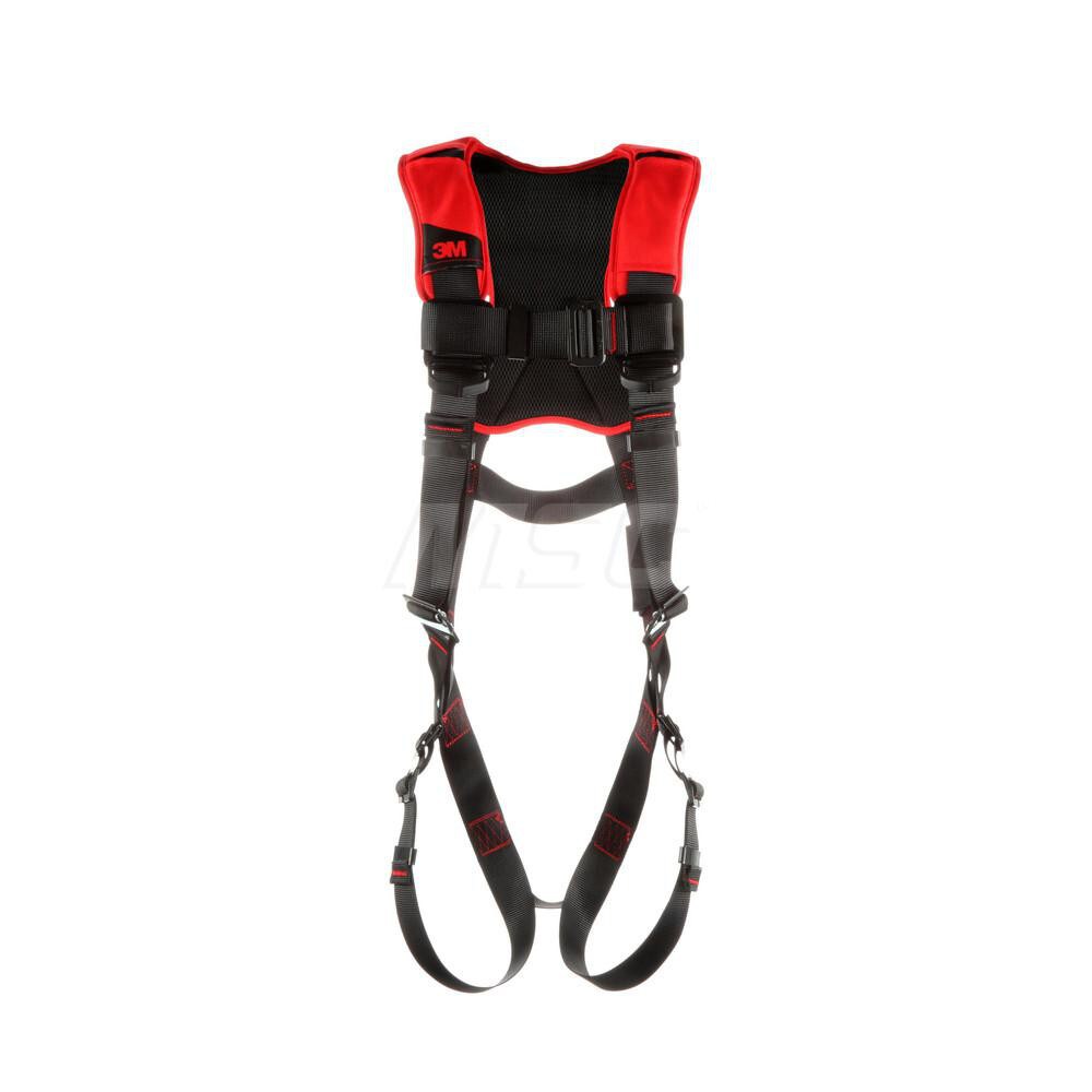 Fall Protection Harnesses: 420 Lb, Vest Style, Size Medium & Large, For General Industry, Polyester, Back