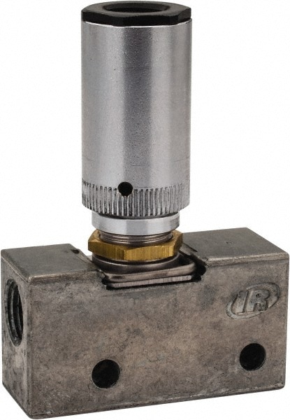 ARO/Ingersoll-Rand 206-C Mechanically Operated Valve: 3-Way, Air Pilot Actuator, 1/8" Inlet, 2 Position Image