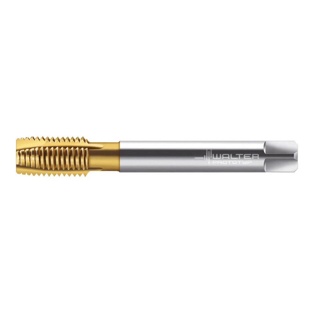 Walter-Prototyp 7606588 Spiral Point Tap: 1/2-13, UNC, 4 Flutes, Plug, 2B, High Speed Steel, TiN Finish 