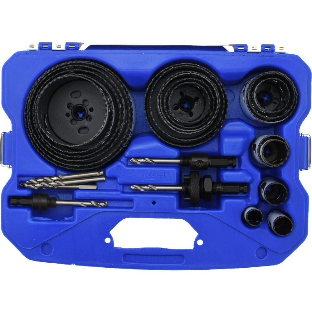Contractor's Hole Saw Kit: 26 Pc, 3/4 to 4-3/4" Dia