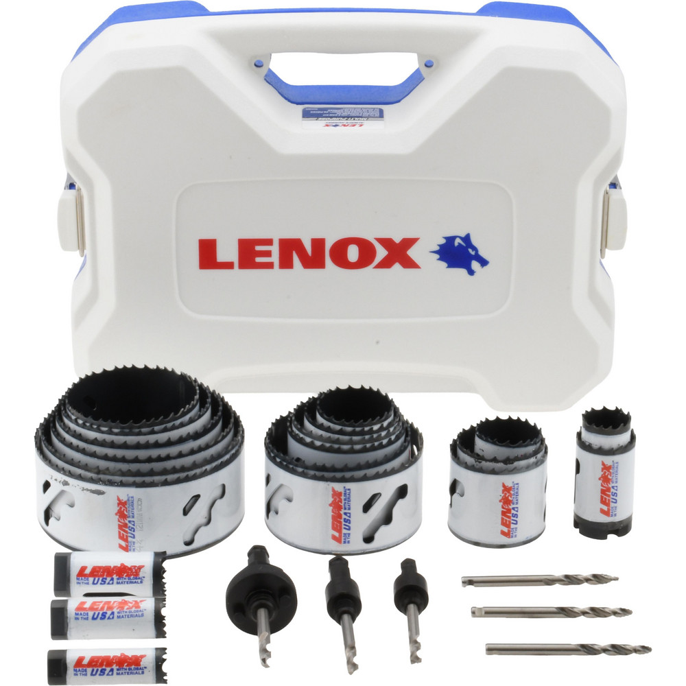 Lenox 26 Piece, 3/4" to 43/4" Saw Diam, Contractor's Hole Saw Kit 96000591 MSC Industrial