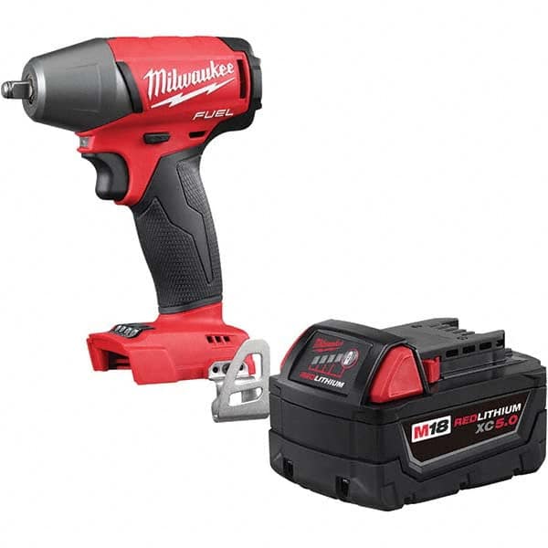 18V FUEL 3/8 Compact Impact Wrench Bare Tool w/Friction Ring + Bonus 5.0 Ah Battery