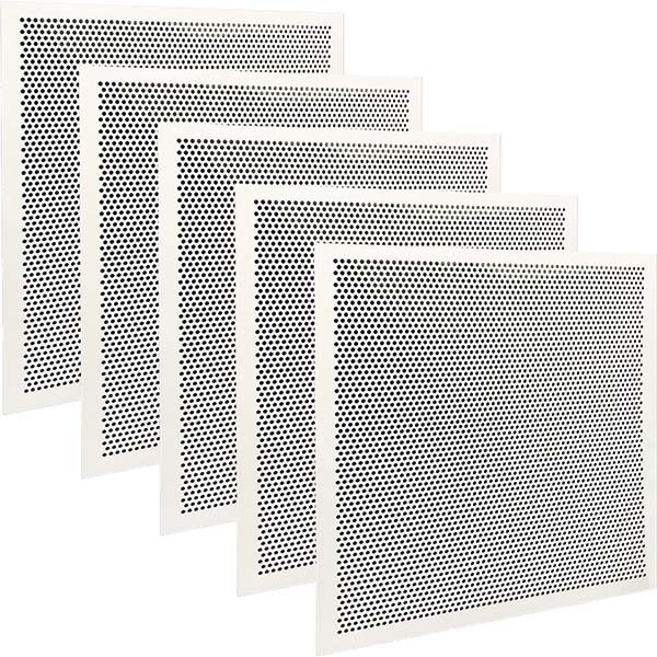 Registers & Diffusers; Type: Ceiling Panel ; Style: Perforated ; Material: Plastic ; Length (Decimal Inch): 23.7500 ; Height (Inch): 0.100 ; Width (Decimal Inch): 23.7500