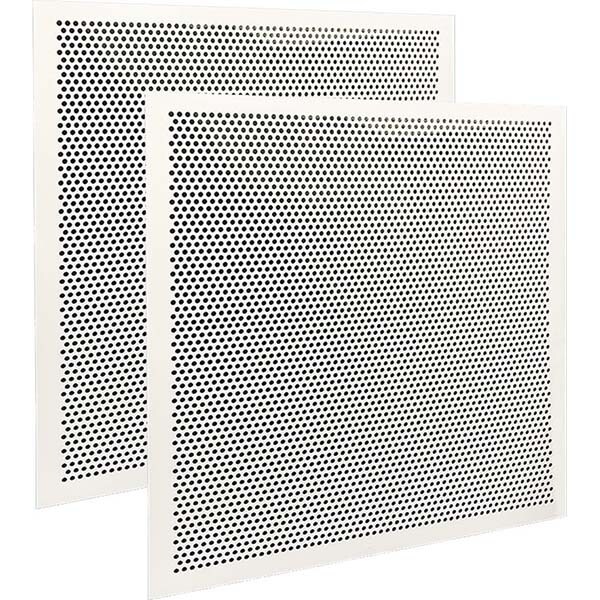 Registers & Diffusers; Type: Ceiling Panel ; Style: Perforated ; Material: Plastic ; Length (Decimal Inch): 23.7500 ; Height (Inch): 0.100 ; Width (Decimal Inch): 23.7500