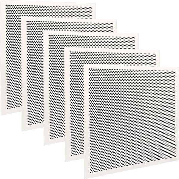 Registers & Diffusers; Type: Ceiling Panel ; Style: Perforated ; Material: Plastic ; Length (Decimal Inch): 23.7500 ; Height (Inch): 0.100 ; Width (Decimal Inch): 23.7500