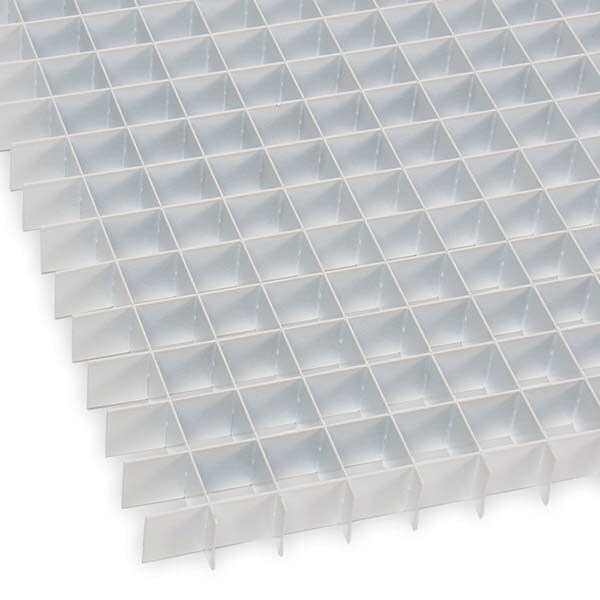 Registers & Diffusers; Type: Eggcrate Panel ; Style: Cubed Core ; Material: Aluminum ; Length (Decimal Inch): 23.7500 ; Height (Inch): 1/2 ; Width (Decimal Inch): 47.7500