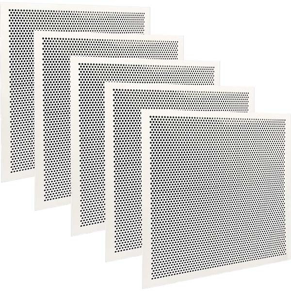 Registers & Diffusers; Type: Ceiling Panel ; Style: Perforated ; Material: Plastic ; Length (Decimal Inch): 23.7500 ; Height (Inch): 0.100 ; Width (Decimal Inch): 23.7500